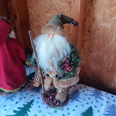 2 OLD WORLD STYLE SANTAS