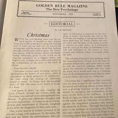 1928 Golden Rule Magazines