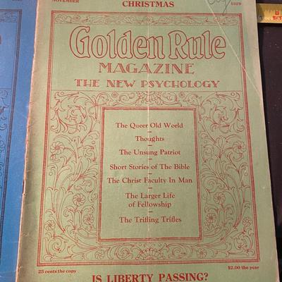 1928 Golden Rule Magazines