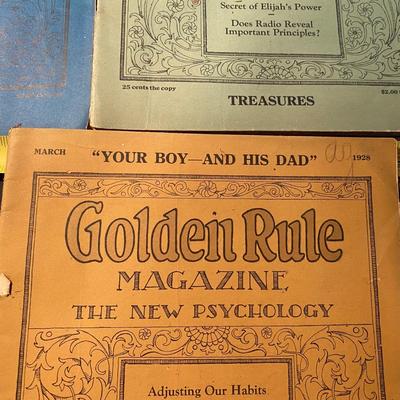 1928 Golden Rule Magazines