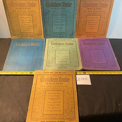 1928 Golden Rule Magazines