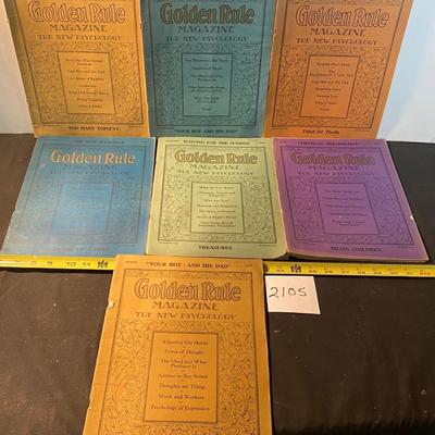 1928 Golden Rule Magazines