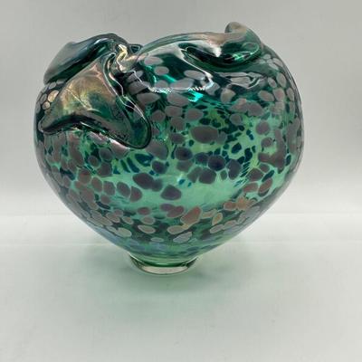 RODDY CAPERS Hand Blown Art Glass Bowl