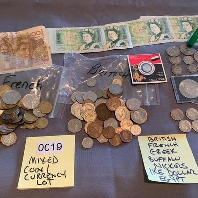 Mixed Coin Lot Buffalo Nickels / Foreign Currency