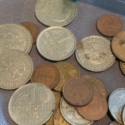 Mixed Foreign Coin Lot Germany Italy Sweden Austria Netherlands +