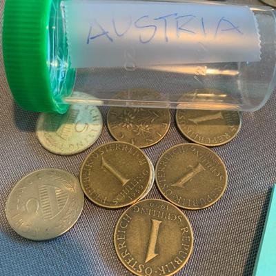 Mixed Foreign Coin Lot Germany Italy Sweden Austria Netherlands +