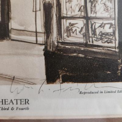 Signed Fischer Print of Rodeo Movie Theater