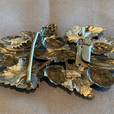 Large Vintage Turquoise Belt Buckle