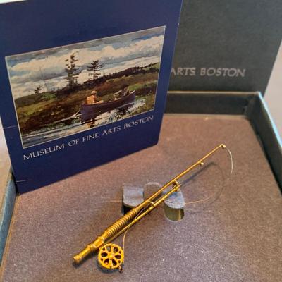 Boston Museum of Fine Arts Fly Fishing Pin