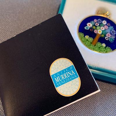 Antica Murrina 2 Sided Pendant In Box