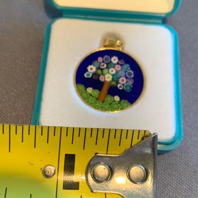 Antica Murrina 2 Sided Pendant In Box