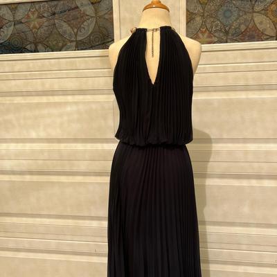 Contemporary Xscape Navy Blue Evening Gown