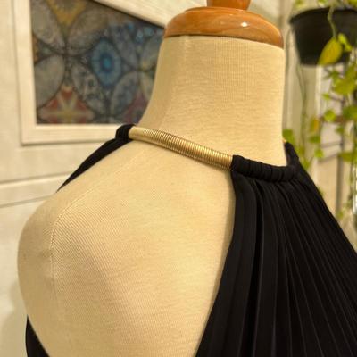 Contemporary Xscape Navy Blue Evening Gown
