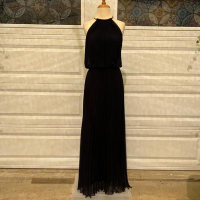 Contemporary Xscape Navy Blue Evening Gown