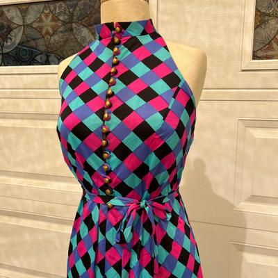 Antique Blazer w Vintage Maxi Dress Sz S