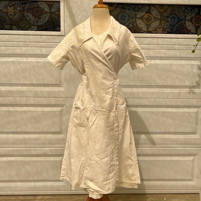 Antique Vintage 3 Pc. Military Nurse Uniform - Gown, Dress Robe, Cape