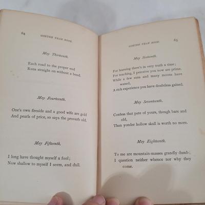 Goethe Year Book by Johann Wolfgang Goethe Published 1894 and More (DR-CE)