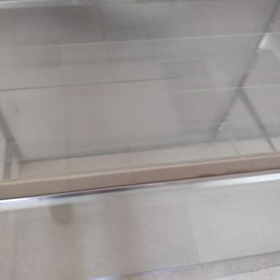 Glass Three Shelf Display Case- Approx 72" Long