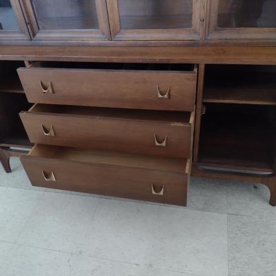 MCM Brasilia (Broyhill Premier) Two Piece Buffet with Hutch Top