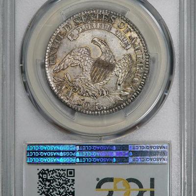 1812 PCGS MS64 PQ Bust Half, attractively toned w/ strong luster,