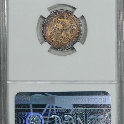 1825 NGC MS64 PQ Capped Bust Dime, a super lustrous originally toned gem beauty