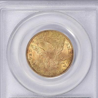 1891 CC CARSON CITY $10 GOLD LIBERTY HEAD EAGLE PCGS MS 60
