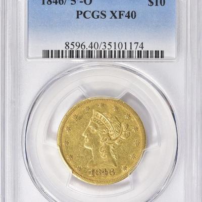 1846/5 O $10 GOLD LIBERTY EAGLE