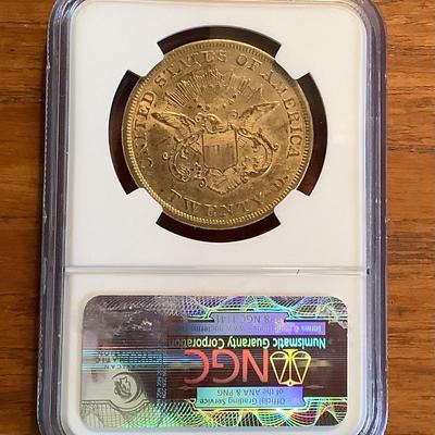 1860 P GOLD LIBERTY HEAD DOUBLE EAGLE