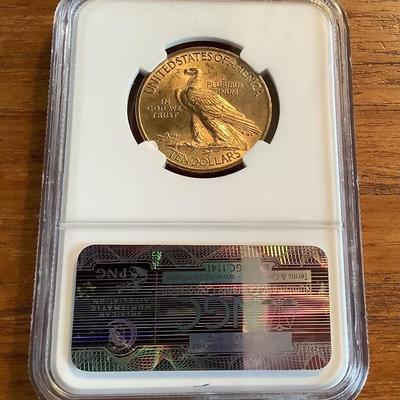 1910 P $10 GOLD INDIAN HEAD EAGLE