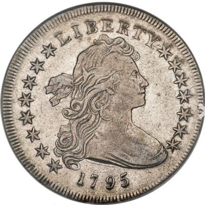 1795 $1 DRAPED BUST SILVER DOLLAR NGC VF 30
