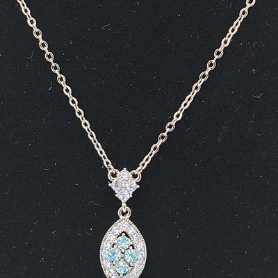 Givenchy Blue Crystal Necklace