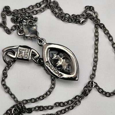 Givenchy Blue Crystal Necklace