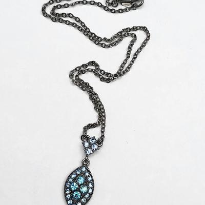 Givenchy Blue Crystal Necklace