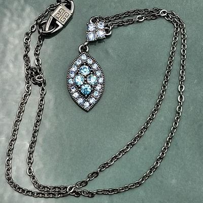 Givenchy Blue Crystal Necklace