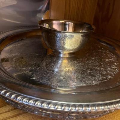 Silver plate dishes 