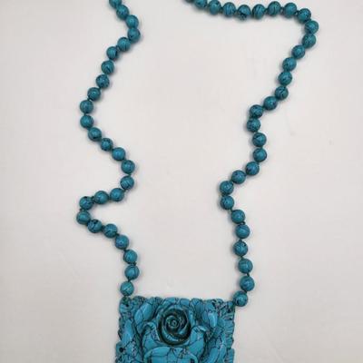 Howlite Carved Necklace