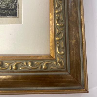 Custom Framed Etching - Siena, Castello Delle Quattro Tori