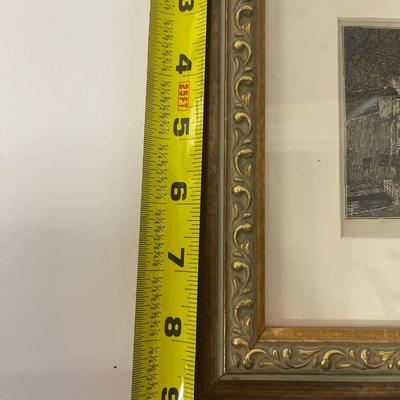 Custom Framed Etching - Siena, Fontebranda