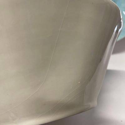 Pottery Barn Blue Ceramic Starfish Serving Dishes