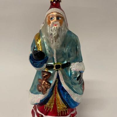 Christopher Radko Santa Blue Coat