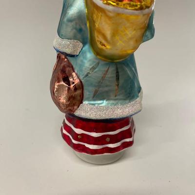 Christopher Radko Santa Blue Coat