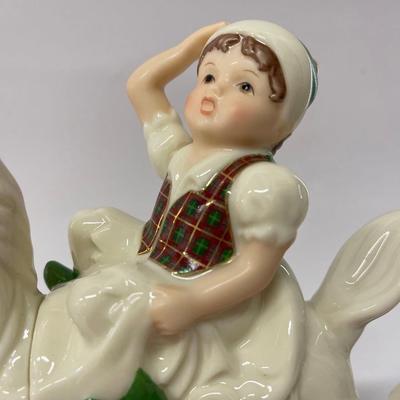 Lenox Holiday Elf And Rocking Horse Teapot