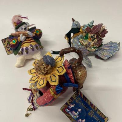 Lot of 3 Department 56 Czarry Nights Ornaments