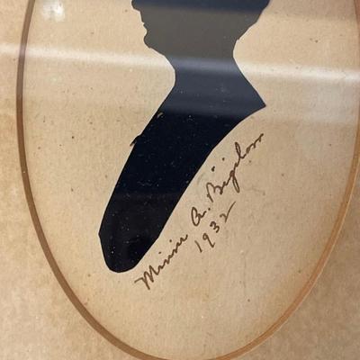Lot of 3 Antique Silhouettes, II