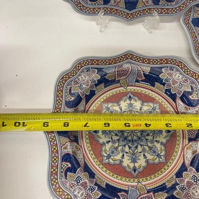 Set of 3 New Spode Kashmir Salad/lLuncheon Plates