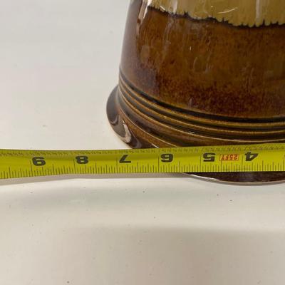 Studio Signed Pottery Vessel with Lid