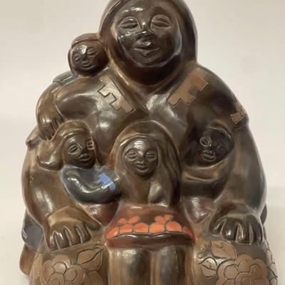 Veronica Galleguillos Chile Pottery Mother Earth Child Story Teller Sculpture