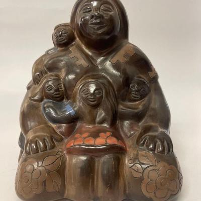 Veronica Galleguillos Chile Pottery Mother Earth Child Story Teller Sculpture