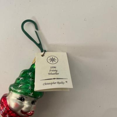 Christopher Radko 1996 “Frosty Weather” Starlight Members Only Gift Ornament