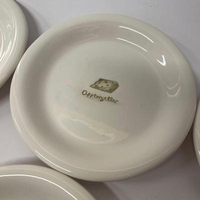 Set of 6 Williams Sonoma Cheese Themed Appetizer Plates